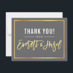 MODERN BAR MITZVAH bedankt gouden naam grijs<br><div class="desc">CUSTOM ORDER for Emily by kat massard >>> kat@simplysweetPAPERIE.com <<<<< Een eenvoudige, stijlvolle manier om dank te zeggen aan uw gasten voor het bijwonen van de BAR/BAT MITZVAH Setup van uw kind als een sjabloon is het eenvoudig voor u om uw eigen gegevens toe te voegen, of druk op de...</div>