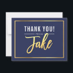 MODERN BAR MITZVAH bedankt gouden naam JAKE marine<br><div class="desc">door kat massard >>> kat@simplysweetPAPERIE.com <<< Een eenvoudige, stijlvolle manier om te zeggen dank u aan uw gasten voor het bijwonen van uw kind BAR / BAT MITZVAH Setup als een sjabloon het is eenvoudig voor u om uw eigen gegevens toe te voegen, of druk op de knop aanpassen en...</div>
