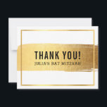 MODERN BAR MITZVAH bedankt gouden penseelstreek<br><div class="desc">door kat massard >> kat@simplysweetPAPERIE.com <<<<< Een eenvoudige, stijlvolle manier om te zeggen bedankt aan uw gast voor het bijwonen van de BAR/BAT MITZVAH Setup van uw kind als sjabloon is het eenvoudig voor u om uw eigen details toe te voegen, of de aanpassingsknoop te drukken en u kunt tekst,...</div>