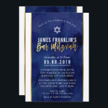 MODERN BAR MITZVAH blauw waterverf gouden schrift Kaart<br><div class="desc">door kat massard >> kat@simplysweetPAPERIE.com <<<< een trendy uitnodigingsontwerp voor de BAR MITZVAH Setup van uw kind als sjabloon is het eenvoudig voor u om uw eigen details toe te voegen of op de aanpassingsknop te drukken en tekst, lettertypen, grootten enz. toe te voegen of te wijzigen TIP: 1. Als...</div>
