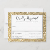 MODERN BAR MITZVAH dank u koele gouden glitter Kaart (Voorkant)