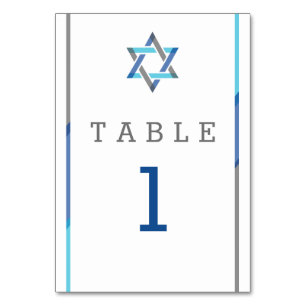 Modern Bar Mitzvah Design - Blauwgroen & zwart Kaart