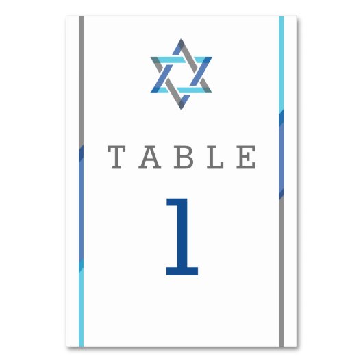 Modern Bar Mitzvah Design - Blauwgroen & zwart Kaart (Voorkant)