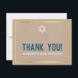 MODERN BAR MITZVAH eenvoudig dank u blauwe kraft Bedankkaart<br><div class="desc">door kat massard >> kat@simplysweetPAPERIE.com <<<<< Een eenvoudige, stijlvolle manier om te zeggen bedankt aan uw gast voor het bijwonen van de BAR MITZVAH Setup van uw kind als sjabloon is het eenvoudig voor u om uw eigen details toe te voegen, of de aanpassingsknoop te drukken en u kunt tekst,...</div>