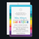 MODERN BAR MITZVAH kleurrijke technische regenboog Kaart<br><div class="desc">door kat massard >> https://linktr.ee/simplysweetpaperie <<<<<< Een modern, eenvoudig ontwerp voor een uitnodiging voor de BAR, BBT of B'NAI MITZVAH TIP van uw kind: 1. Om grafiek & doopvonten te veranderen/te bewegen en meer tekst toe te voegen - klik de "pas het"knoop aan. - - - - - - -...</div>