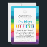 MODERN BAR MITZVAH kleurrijke technische regenboog Kaart<br><div class="desc">door kat massard >> https://linktr.ee/simplysweetpaperie <<<<<< Een modern, eenvoudig ontwerp voor een uitnodiging voor de BAR, BBT of B'NAI MITZVAH TIP van uw kind: 1. Om grafiek & doopvonten te veranderen/te bewegen en meer tekst toe te voegen - klik de "pas het"knoop aan. - - - - - - -...</div>