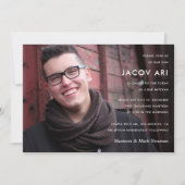 Modern Bar Mitzvah of Bat Mitzvah Foto Kaart (Voorkant)