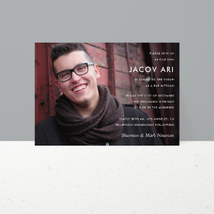 Modern Bar Mitzvah of Bat Mitzvah Foto Kaart