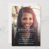 Modern Bar Mitzvah of Bat Mitzvah Foto Kaart (Voorkant)