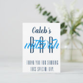 Modern Bar Mitzvah, persoonlijk Briefkaart (Staand voorkant)