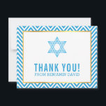 MODERN BAR MITZVAH preppy dankjewel ster BLUE Bedankkaart<br><div class="desc">door kat massard >> kat@simplysweetPAPERIE.com <<<<< Een eenvoudige, stijlvolle manier om te zeggen bedankt aan uw gast voor het bijwonen van de BAR MITZVAH Setup van uw kind als sjabloon is het eenvoudig voor u om uw eigen details toe te voegen, of de aanpassingsknoop te drukken en u kunt tekst,...</div>