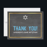 MODERN BAR MITZVAH smart bold dank u grijs aqua Bedankkaart<br><div class="desc">door kat massard >>> kat@simplysweetPAPERIE.com <<<<< Een eenvoudige, stijlvolle manier om dank te zeggen aan uw gasten voor het bijwonen van de BAR MITZVAH Setup van uw kind als een sjabloon is het eenvoudig voor u om uw eigen gegevens toe te voegen, of druk op de knop aanpassen en u...</div>