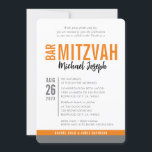 MODERN BAR MITZVAH trendy date sinaasappel grijs Kaart<br><div class="desc">door kat massard > WWW.SIMPLYSWEETPAPERIE.com Liefde van het ontwerp, maar zou graag wat veranderingen zien - een ander kleurenschema, product, voeg een foto toe of aangepast voor een andere gelegenheid - geen zorgen contacteren me enkel - ik ben blij om te helpen! - - - - - - - -...</div>