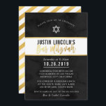 MODERN BAR MITZVAH zwart waterverf gouden script Kaart<br><div class="desc">door kat massard >>> kat@simplysweetPAPERIE.com <<<<<< Een trendy uitnodigingsontwerp voor de BAR MITZVAH Setup van uw kind als sjabloon kunt u eenvoudig uw eigen gegevens toevoegen of op de knop Aanpassen drukken en kunt u tekst, lettertypen, formaten enz. toevoegen of wijzigen TIP: 1. Als u afbeeldingen wilt wijzigen/verplaatsen/achtergrondkleur wilt wijzigen,...</div>