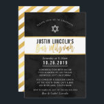 MODERN BAR MITZVAH zwart waterverf gouden script Kaart<br><div class="desc">door kat massard >>> kat@simplysweetPAPERIE.com <<<<<< Een trendy uitnodigingsontwerp voor de BAR MITZVAH Setup van uw kind als sjabloon kunt u eenvoudig uw eigen gegevens toevoegen of op de knop Aanpassen drukken en kunt u tekst, lettertypen, formaten enz. toevoegen of wijzigen TIP: 1. Als u afbeeldingen wilt wijzigen/verplaatsen/achtergrondkleur wilt wijzigen,...</div>