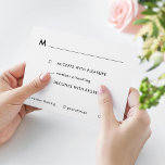 Modern Bar of Bat Mitzvah RSVP-kaart met maaltijde RSVP Kaartje<br><div class="desc">Pas alle kleuren aan of voeg een foto aan de rug toe om de uitnodiging aan te passen.</div>