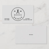'Modern Barber' Business Card Visitekaartje (Voorkant / Achterkant)