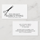 Modern Barber Hair Stylist Visitekaartje (Voorkant / Achterkant)