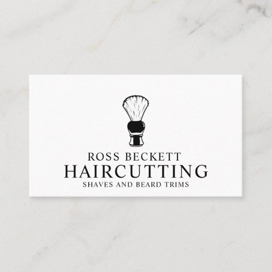 Modern Barber Hair Stylist Visitekaartje (Voorkant)