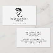 Modern Barber Hair Stylist Visitekaartje (Voorkant / Achterkant)