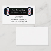Modern Barber Shop Lights Theme Visitekaartje (Voorkant / Achterkant)