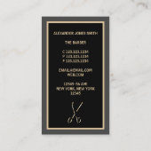 Modern Barber Visitekaartje (Achterkant)