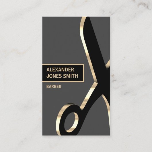Modern Barber Visitekaartje (Voorkant)