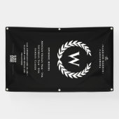 Modern Barbershop Openingstijden Banner (Horizontaal)