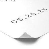 Modern Barly Wachten Geslacht Neutraal Welkomstbor Poster (Hoek)