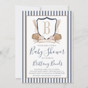 Modern Baseball Baby shower Invitation Kaart