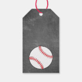 Modern Baseball Chalkboard Kinder Dank je Favor Cadeaulabel (Achterkant)