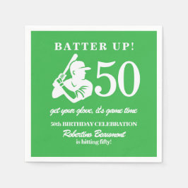 Modern Baseball Player Men's 50th Birthday Servet