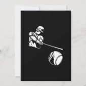 Modern Baseball Sports Kid 2nd Birthday Party Kaart (Achterkant)