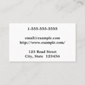 Modern & Basic Attorney-at-Law Visitekaartje (Achterkant)