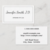 Modern & Basic Attorney-at-Law Visitekaartje (Voorkant / Achterkant)