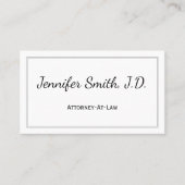 Modern & Basic Attorney-at-Law Visitekaartje (Voorkant)