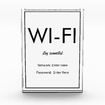 Modern Basic White Wi-Fi Guest Block