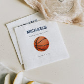 Modern Basketbal Verjaardag Papier Servet