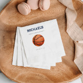 Modern Basketbal Verjaardag Papier Servet