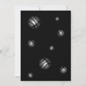 Modern Basketball Ball Photo Thank you Coach  Bedankkaart (Achterkant)