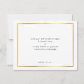 MODERN BAT MITZVAH bedankt gouden vlek blush roze (Achterkant)