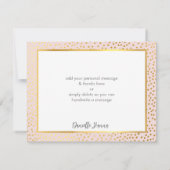 MODERN BAT MITZVAH bedankt je gouden ster roze (Achterkant)