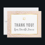 MODERN BAT MITZVAH bedankt je gouden ster roze<br><div class="desc">door kat massard >> kat@simplysweetPAPERIE.com <<<<< Een eenvoudige, stijlvolle manier om te zeggen dank u aan uw gast voor het bijwonen van de BBT MITZVAH Setup van uw kind als sjabloon is het eenvoudig voor u om uw eigen details toe te voegen, of de aanpassingsknoop te drukken en u kunt...</div>
