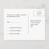 Modern Bat Mitzvah RSVP-Briefkaart Uitnodiging Briefkaart (Achterkant)