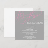 Modern Bat Mtizvah Uitnodiging (Voorkant / Achterkant)