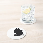 Modern bat ronde kartonnen onderzetter (Insitu)