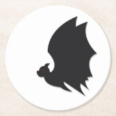 Modern bat ronde kartonnen onderzetter (Voorkant)