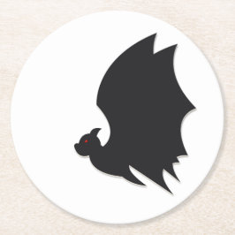 Modern bat ronde kartonnen onderzetter