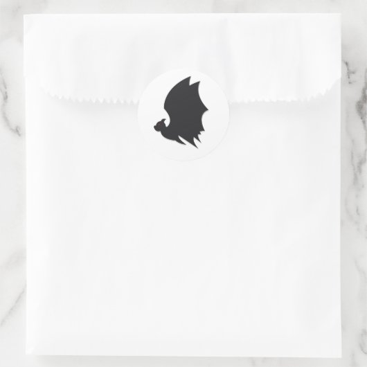 Modern bat ronde sticker (Tas)
