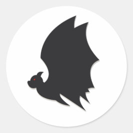 Modern bat ronde sticker